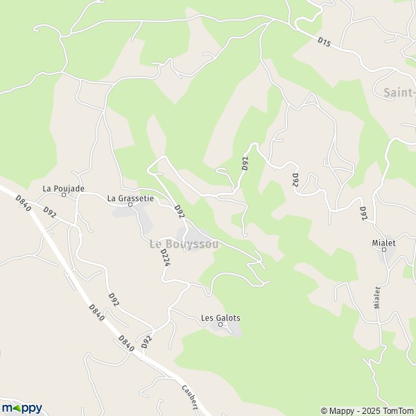 Plan Le Bouyssou carte de Le Bouyssou (46120) et infos pratiques
